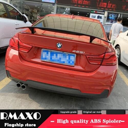 For BMW F32 Spoiler 2013-2016 BMW F32 F33 420i 428i 435i 440 NTk Spoiler ABS plastic Material Car Rear Wing Color Rear Spoiler