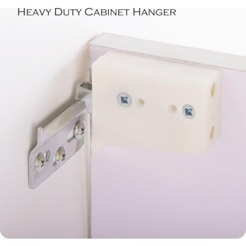 Heavy duty white PP wall cabinet hanger