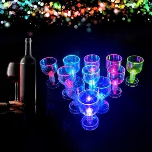 LED Flashing Color Change Water Activated Light up Beer Whisky 50ml Drink Cup