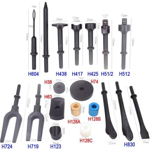 Wilin Pneumatic Car Ball Joint Auto Repair Tool Remover Flat Point Chisel Plane Air Hammer Bits Separating Fork