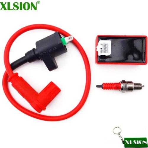 XLSION Racing Ignition Coil + 5 Pins AC CDI Box + Spark Plug A7TC For Chinese 50 70 110 125 160cc CRF50 Pit Dirt Bike ATV Quad