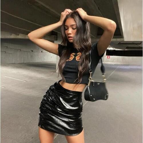 T shirt dragon femme Women T-shirt Summer Harajuku Plus Size Loose Print Top Tee Punk Oversized Shirt