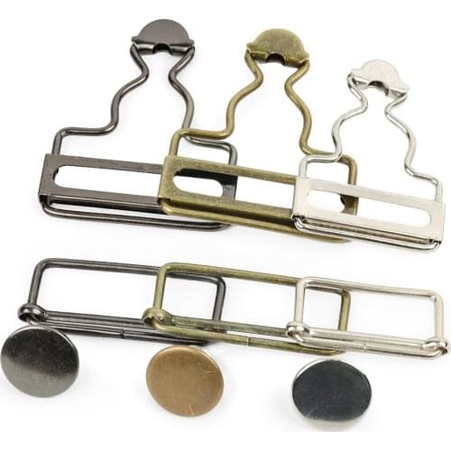 1set 3 colors gourd buckle metal button denim bib pants adjust buckle suspenders buckle Rivets Clothes Sewing Accessories