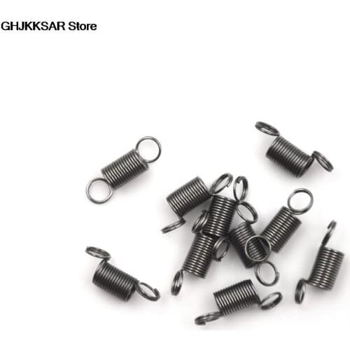 10pcs/lot Stainless Steel small Tension Spring With Hook For Tensile DIY Toys Spring