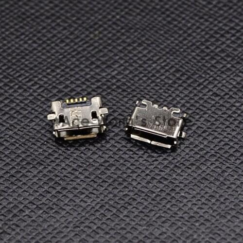 10pcs Micro USB 5pin B type Female Connector 2 Fixed feet For Mobile Phone Micro USB 5 pin Charging Socket