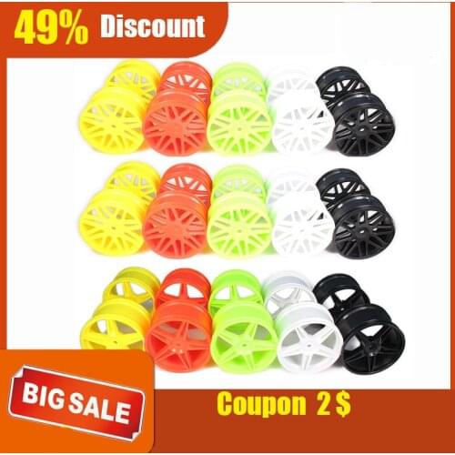 16 Spoke Front Rear Wheel Rim w/o Tire Tyre 5 Spoke Rear For Rc Car 1/10 Buggy Off-Road HSP Himoto HPI Traxxas Redcat Plastic
