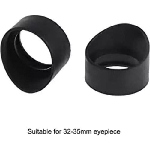 2 pcs/set 34mm Diameter Rubber Eyepiece Cover Eyeguards Eye Shields Protection Stereo Microscope Telescope Monocular Binocular