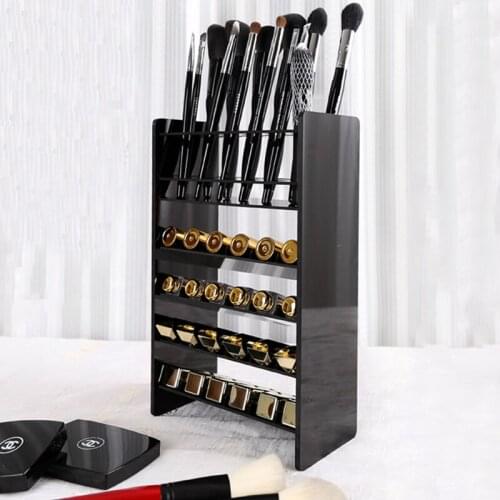 24 Lattices Cosmetic Make-up Brush Storage Box Makeup Nail Polish Cosmetic Holder Make Up Tools Lipstick Holder Rack Organizer