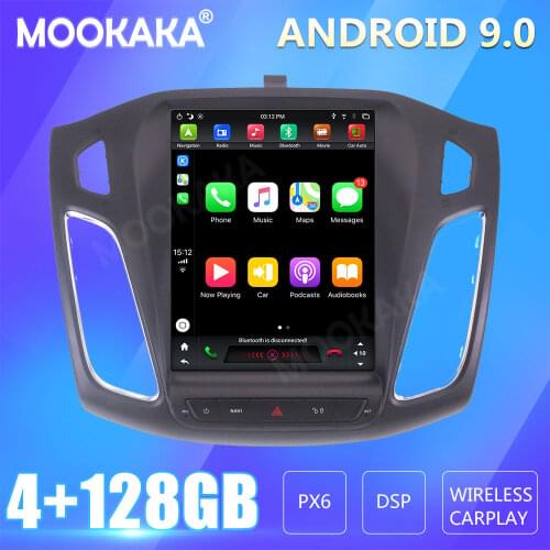 For Ford Focus 2012-2018 Car Radio Screen GPS Navigation 128GB Android CARPLAY Multimedia Player Audio
