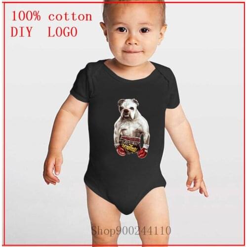 Bulldog boy and girl baby Bodysuit Baby romper Body Suit Newborn Summer Baby Jumpsuit baby Ropa de bebe Infant Sleeve