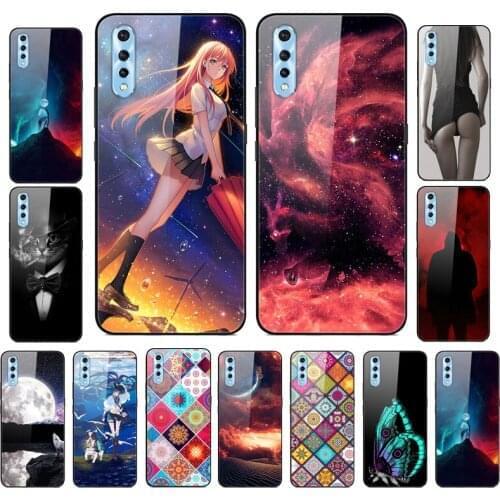 For Vivo S1 Case 6.38 inch Tempered Glass Hard Back Cover Phone Cases For Vivo S1 1907 V1907 VivoS1 S 1 Case Silicone Bumper