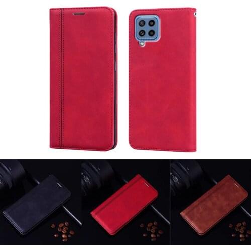 Business PU Leather Phone Case For Samsung Galaxy M02s M11 M12 M42 5G M62 Flip Cover For Estuches Samsung M32 SM-M325F/DS Hoesje