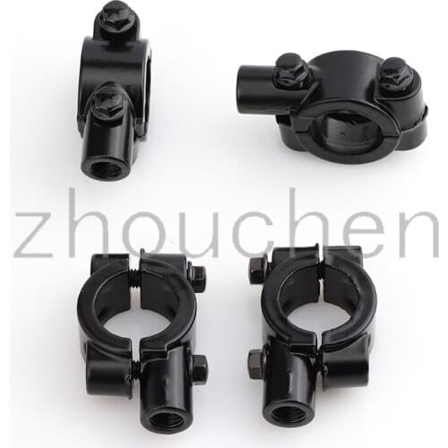 1 pair10mm8mm 7/8-inch motorcycle handlebar rearview mirror mounting adapter bracket clip side mirror accessory