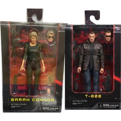 NECA Fate Sarah Connor Terminator 2 Figure Judgment Day T-800 Arnold Schwarzenegger T-1000 Action Figures Collectible Toy