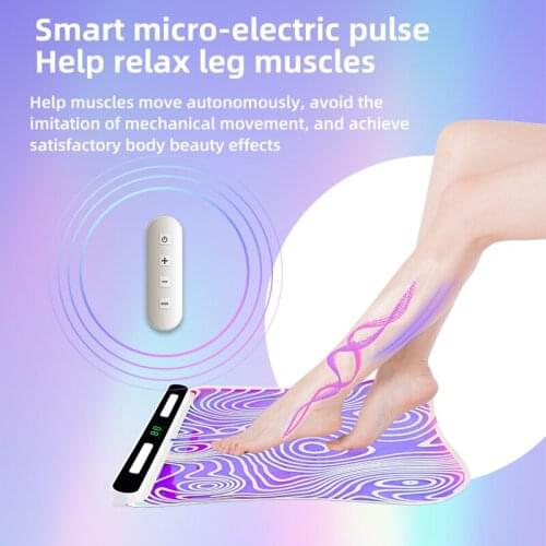 EMS Foot Massager Electric Electricos Tens Health Care Electrodes Physiotherapy Massage Mat Feet Reflexology Relax Salud Masaje