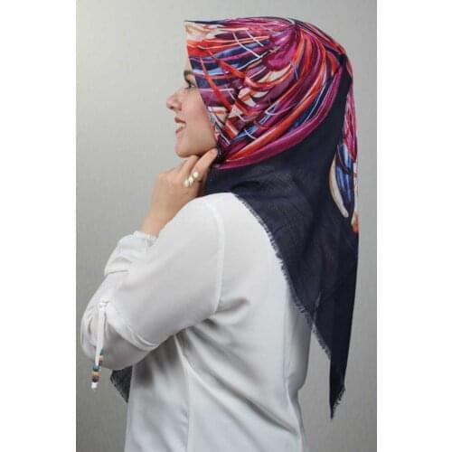 ERİPEK PATTERNED LINEN FLAMLI SCARF-PATTERN-12-RENK-13