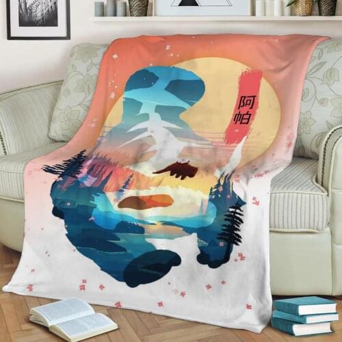 Appa Silhouette Flannel Throw Blanket 3D Printed Keep Warm Sofa Child Blanket Home Decor Textiles Dream Family Gift