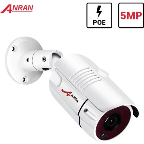 ANRAN ONVIF IP Camera POE 48V H.265 5MP Security Camera Outdoor Nightvision CCTV Surveillance Video Camera P2P Security Camera