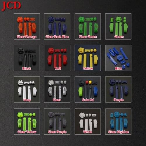 JCD A B Colorful L R Buttons Keypads for Gameboy Advance Buttons Frame for GBA D Pads Power ON OFF Button set