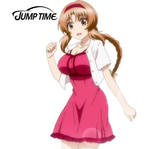 JumpTime 13cm x 7.9cm Sexy Girl Takao Render Decal Car Body Window Trunk Car Sticker JDM Euro Drift