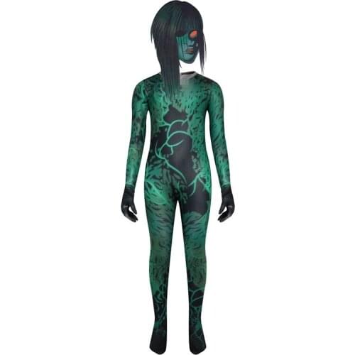 Halloween Costumes for Kids Anime SCP Foundation 811 Cosplay Boys Girls Bodysuit Cartoon Disfraces Carnival Party Clothing+mask