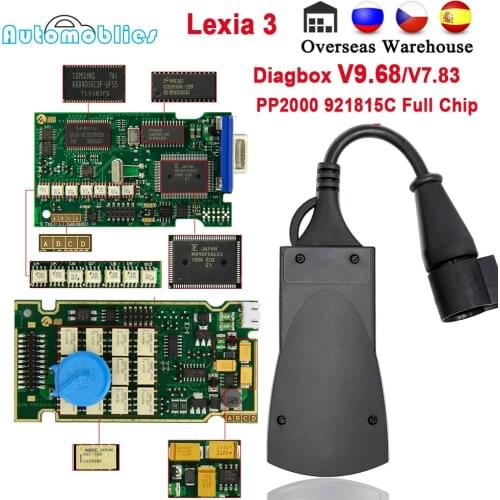 Lexia 3 Full Gold Chip 921815C PP2000 Diagbox V9.68 Lexia3 For Citroen/Peugeot Auto Scanner Lexia OBD OBD2 Car diagnostic Tools