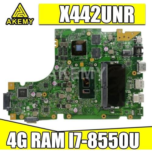 Motherboard for ASUS VivoBook 14 X442UQR R419U X442UN X442UR X442UNR X442UQ Laptop mainboard 4G/I7-8550U