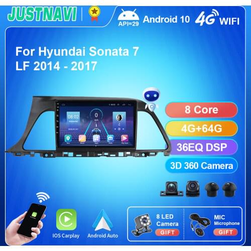 2 Din 9'' Android 9.0 Multimedia Video Palyer For Hyundai-Sonata 9 2015 2016 2017 2018 Car Navigation GPS Camera Radio No DVD