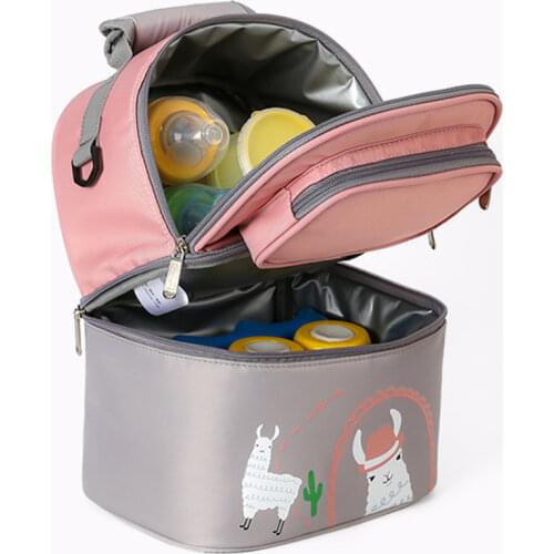 2020 New Style Milk Insulated Bag Breast Milk Fresh Refrigerated Ice Pack Cartoon Multi-Function Mother and Baby Mommy Bag