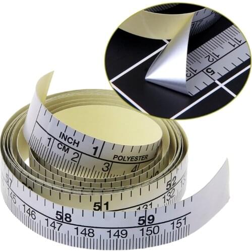 50LB 151cm Self Adhesive Metric Measure Tape Vinyl Ruler For Sewing Machine Sticker