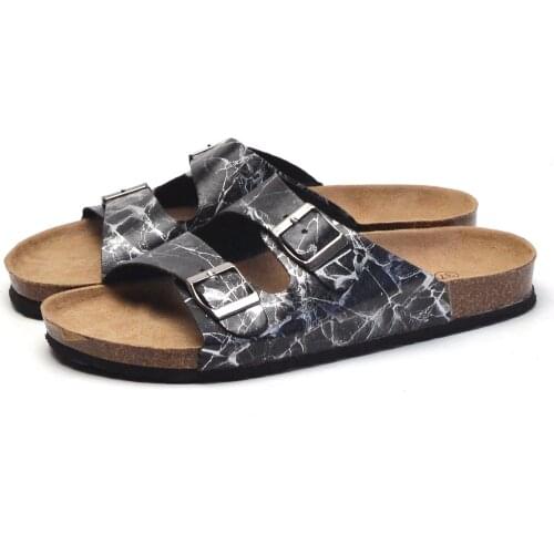 Mazefeng 2020 Men Summer Beach Shoes Leisure Cork Slippers Fashion Couple Flip Flops Comfortable Footwear Unisex Plus Size 36-45