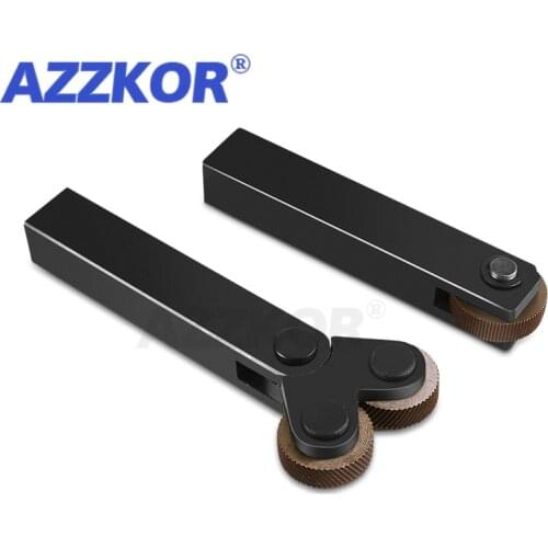 Knurling Cutter Lathe Straight Bar Lathe Embossed Wheel Wholesale AZZKOR Turning Processing For Metal Gridlines 0.4-2.0mm