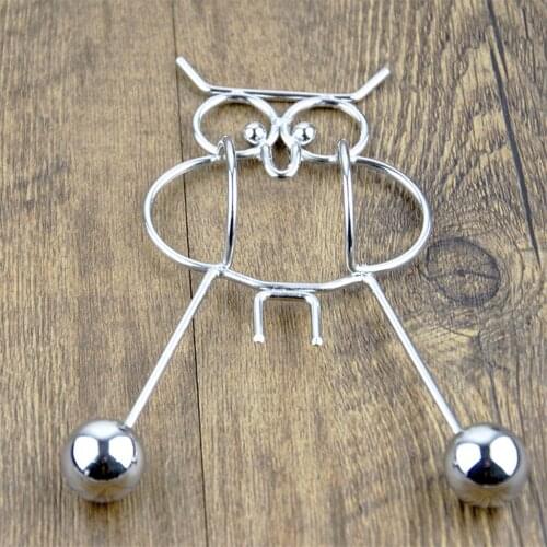 Revolving Swing Balance Physics Owl Shaped Perpetual Tumbler Toy Desktop