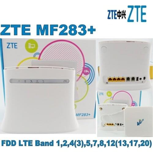 ZTE MF283+ New Arrival unlock EU Standard 100Mbps 4g lte wireless router