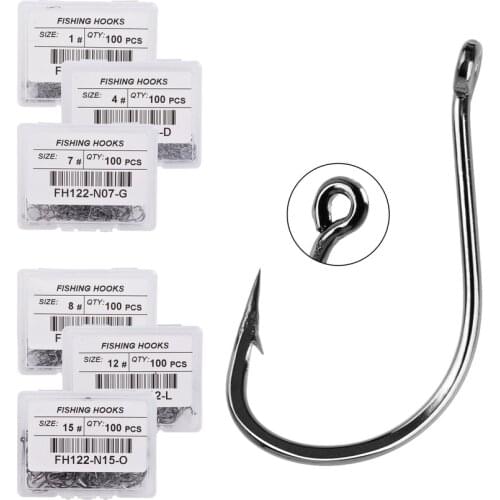 100PCS Fishing Hook Jig Head Fishing Hooks Freshwater Fishhook Carpfishing Pond Carpe Fish Tackle Accessories With box