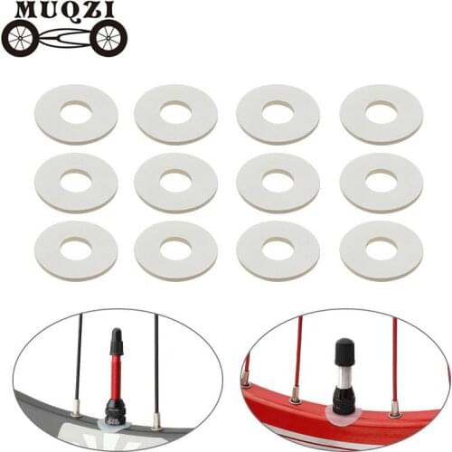 12 Pcs/set MUQZI Bike Valve Sticker Mountain Road Bicycle Tube Tire Valve Protection Gasket