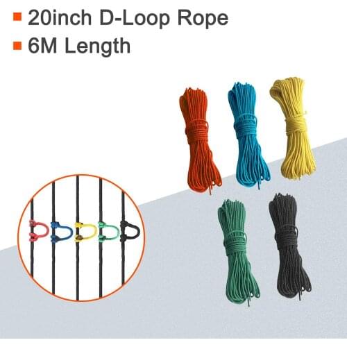 20inch Nocking D-Loop Rope String Release Cord 6M Compound Bow D-Ring Arrow