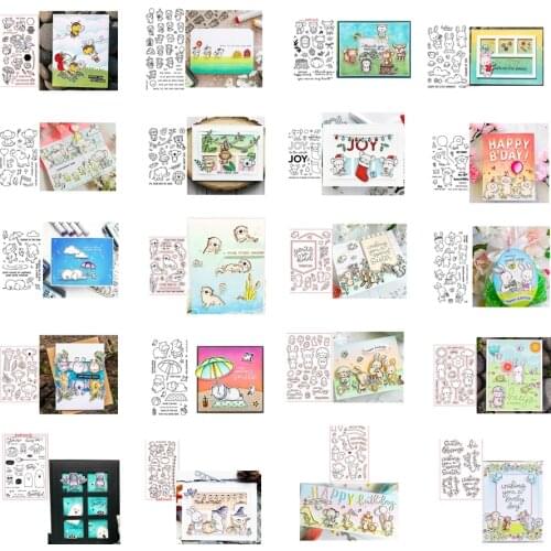 20 Pieces Many Lovely Animals Novel Transparent Clear Stamps Decorations For DIY Scrapbooking Cards Crafts New 2020
