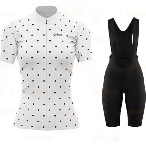 2021 Women Cycling Clothing Bicycle Jersey Set Female Sports Ciclismo Girl Cycle Casual Wear Bike Cycling Bib Shorts Jersey Kit