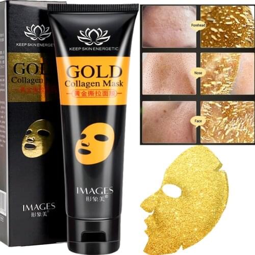 24K Gold Tear Off Mask Exfoliating Blackheads Collagen Anti-aging Whitening Moisturizing Skin Care Anti-wrinkle Tearing Off Mask