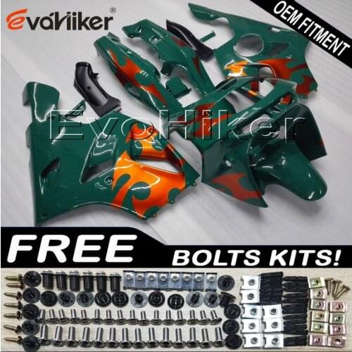 ABS Plastic Bodywork Set for ZX6R 1994 1995 1996 1997 dark green ZX 6R 94 95 96 97 Body Kit motorcycle panels