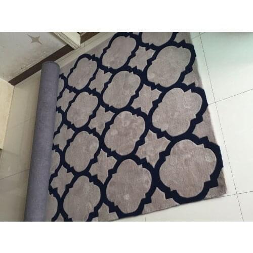 Custom logo Acrylic Carpet gray Alfombras Tapete Rug for a living room Rugs and carpets Alfombras de sala Tapis salon