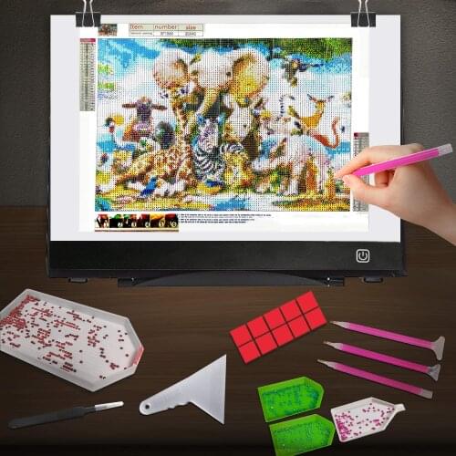 Diamond Painting Accessories a3 Led Light Pad Board for Square Diamond Art Painting Tools A3 47X34CM Size Led Lamp USB Powered