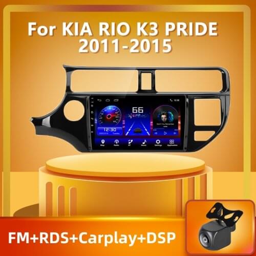 PEERCE For KIA K3 RIO 2011-2015 Android 10.0 Car Radio Multimedia Video Player GPS 2din Navigaion GPS Split Screen with Frame