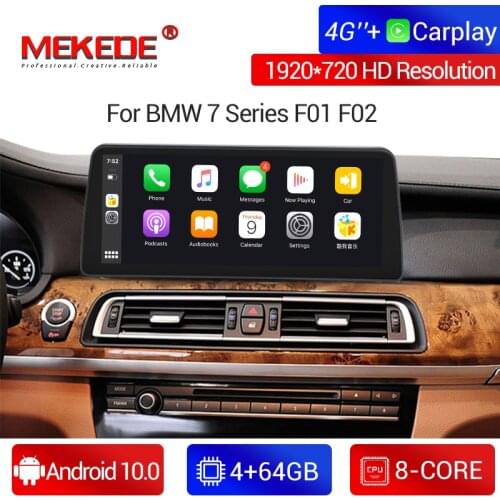 MEKEDE 12.3" 4GB+64GB Carplay 1920*720 Android 10.0 Car gps multimedia Player for BWM F01/F02 7 Series 2009 2010 2011 2012 2015
