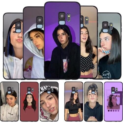 Charli DAmelio Black TPU Silicone Soft Phone Case For Samsung Galaxy S20 S10 S9 S8 Plus Lite NOTE 10 9 8 S7 EDGE