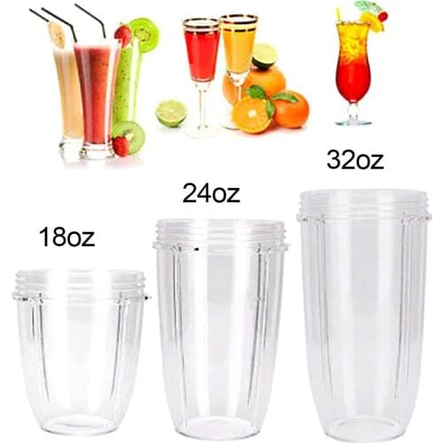 18/24/32oz Plastic Transparent Juicer Cup Mug Replacement Cup for 600/900W NUTRI Juice Extractor Blender Juicer Part