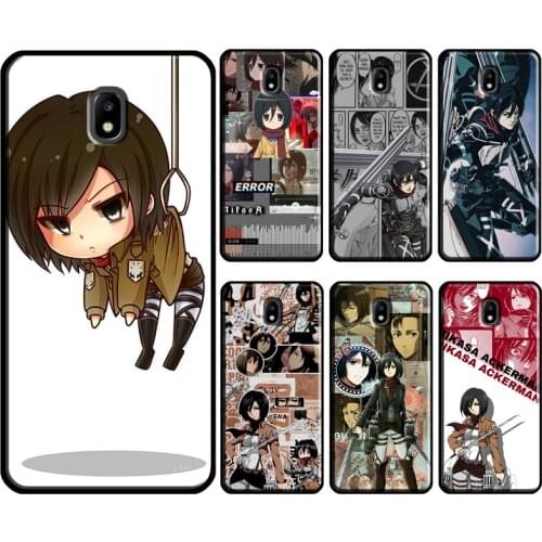 Mikasa Ackerman Attack on titan anime For Samsung Galaxy J1 J3 J4 J5 J6 J7 2016 2017 A3 A5 A6 A8 A9 J2 Core J8 2018 Phone Case