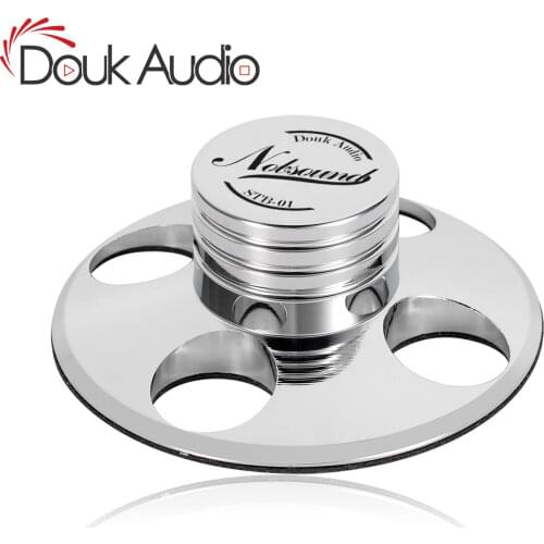 Douk Audio Hi-Fi Records LP Disc Stabilizer Turntables Vinyl Clamp Anti-skid Zinc alloy Silver / Pure Copper Gold