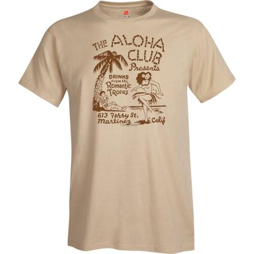 Aloha Club Tiki Bar Vintage Advertising Matchbook Art Reproduction T-Shirt